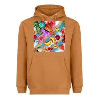 Flowers Ice Cream Fruit Heavyweight Hoodie | Teevron