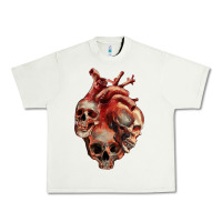 Heart Skulls Urban Heavy Tee | Teevron
