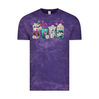 Cloud Purple blessed coffee cups Vintage Tee - texasbilliewilder