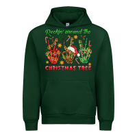 Forest Green Rockin' Around The Christmas Tree Urban Hoodie - BundleAndBundleShop