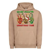 Pigment Burro Rockin' Around The Christmas Tree Urban Hoodie - BundleAndBundleShop