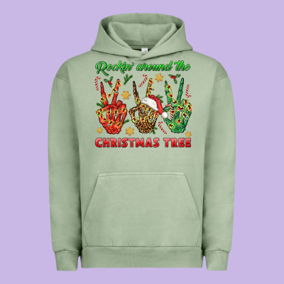 Rockin' Around The Christmas Tree Urban Hoodie Designed By Bundleandbundleshop
