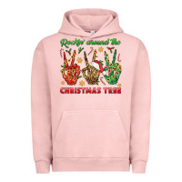 Pigment Salmon Rockin' Around The Christmas Tree Urban Hoodie - BundleAndBundleShop