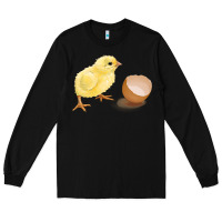 Black chick with egg Long Sleeve Tee - RanaPortraitStore