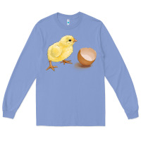 Colony Blue chick with egg Long Sleeve Tee - RanaPortraitStore
