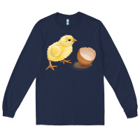 Navy chick with egg Long Sleeve Tee - RanaPortraitStore