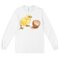 White chick with egg Long Sleeve Tee - RanaPortraitStore