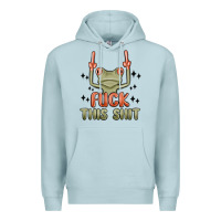 Blue Mist fuck this shit Premium Hoodie - MaliasSmallBusiness