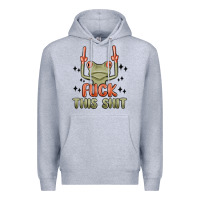 Heather Grey fuck this shit Premium Hoodie - MaliasSmallBusiness