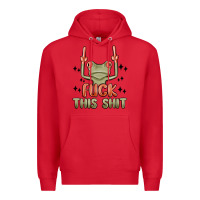 Red fuck this shit Premium Hoodie - MaliasSmallBusiness