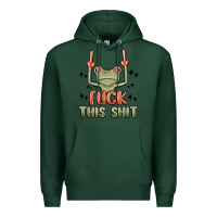 Sports Green fuck this shit Premium Hoodie - MaliasSmallBusiness