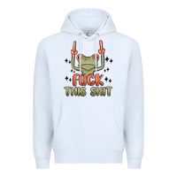 White fuck this shit Premium Hoodie - MaliasSmallBusiness