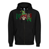 Black girl mini elf skull Zipper Hoodie - FaDigitalArtStudio