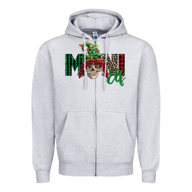 Girl Mini Elf Skull Zipper Hoodie by FaDigitalArtStudio | Teevron