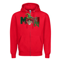 Red girl mini elf skull Zipper Hoodie - FaDigitalArtStudio