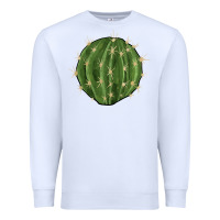 White cactus Premium Sweatshirt - BarkalooDesign