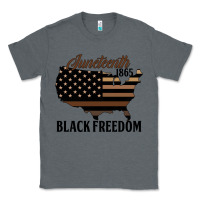 Charcoal Heather juneteenth 1865 black freedom Classic Tee - HRA Design Shop