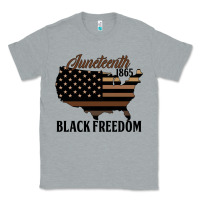 Heather Grey juneteenth 1865 black freedom Classic Tee - HRA Design Shop