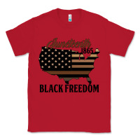 Red juneteenth 1865 black freedom Classic Tee - HRA Design Shop