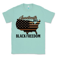 Seafoam juneteenth 1865 black freedom Classic Tee - HRA Design Shop