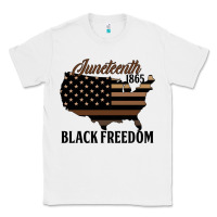White juneteenth 1865 black freedom Classic Tee - HRA Design Shop