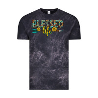 Cloud Black blessed life western Vintage Tee - texasbilliewilder