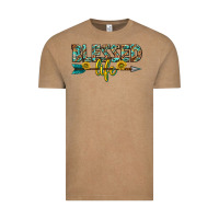 Vintage Coffee blessed life western Vintage Tee - texasbilliewilder