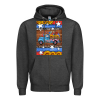 Charcoal Heather american truck air freshener Zipper Hoodie - HRA Design Shop