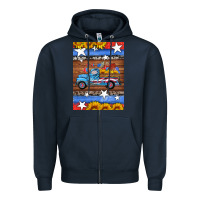Navy american truck air freshener Zipper Hoodie - HRA Design Shop