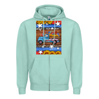 Seafoam american truck air freshener Zipper Hoodie - HRA Design Shop
