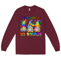 Burgundy love gnomes no bounds Long Sleeve Tee - Zillion Design Studio