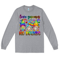 Heather Grey love gnomes no bounds Long Sleeve Tee - Zillion Design Studio