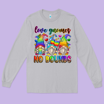 Love Gnomes No Bounds Long Sleeve Tee Designed By Zillion Design Studio