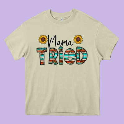Mama Tried Heavy Core Tee Designed By Cowhidedigitalart