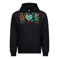 Black Peace Love Cross Urban Hoodie - BundleAndBundleShop
