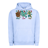 Pigment Grape Ice Peace Love Cross Urban Hoodie - BundleAndBundleShop