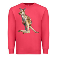 Cardinal baby kangaroo Premium Sweatshirt - LillyAllenDesigns