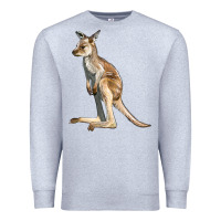 Heather Grey baby kangaroo Premium Sweatshirt - LillyAllenDesigns