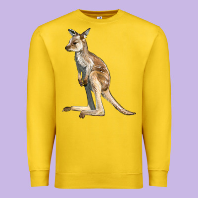 Baby Kangaroo Premium Sweatshirt Designed By Lillyallendesigns