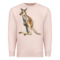 Pale Pink baby kangaroo Premium Sweatshirt - LillyAllenDesigns