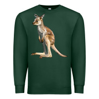 Sports Green baby kangaroo Premium Sweatshirt - LillyAllenDesigns