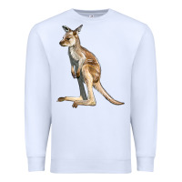 White baby kangaroo Premium Sweatshirt - LillyAllenDesigns