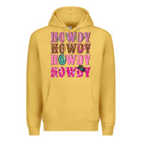 Antique Gold pink howdy howdy howdy Premium Hoodie - NancyCooperArtShop