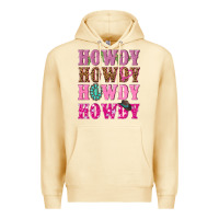 Pina Colada pink howdy howdy howdy Premium Hoodie - NancyCooperArtShop