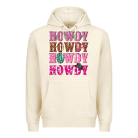 Tofu pink howdy howdy howdy Premium Hoodie - NancyCooperArtShop