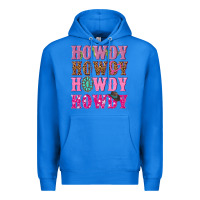 True Royal pink howdy howdy howdy Premium Hoodie - NancyCooperArtShop
