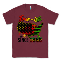 Burgundy free ish since 1865 Classic Tee - HRA Design Shop