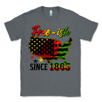 Charcoal Heather free ish since 1865 Classic Tee - HRA Design Shop