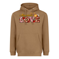 Toasted Coconut all you need is love Heavyweight Hoodie - AdoDesignShop