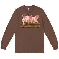 Chestnut barn pigs Long Sleeve Tee - RanaPortraitStore